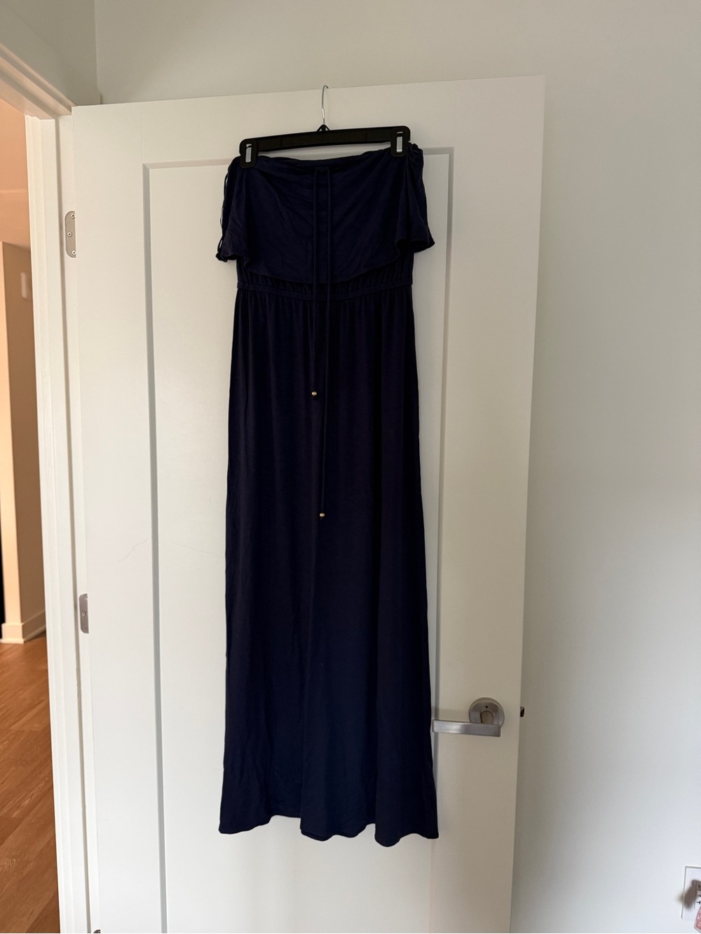 Southern Tide Navy Strapless Maxi Dress